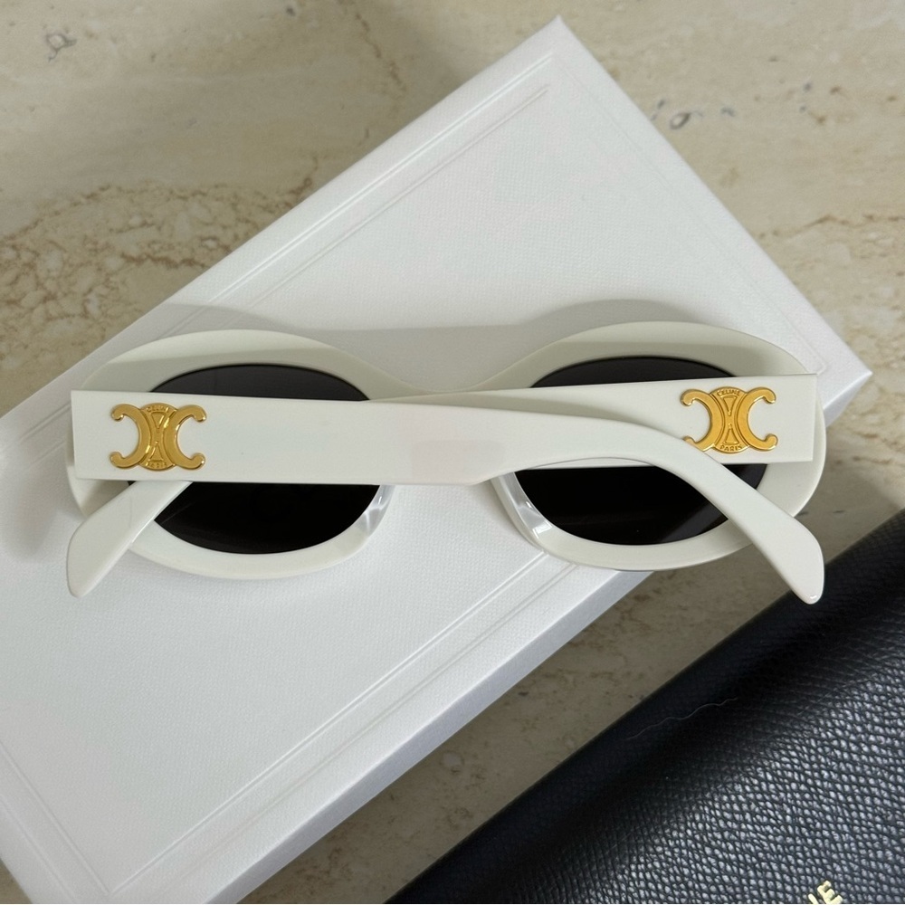 New! Celine Sunglasses, CL40194U 25A, oval, Triomphe, Authentic - Picture 7 of 13